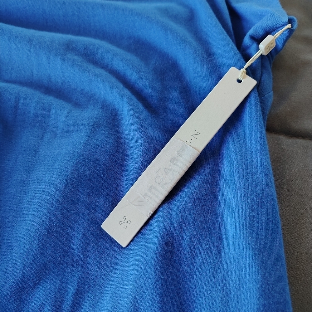 Carlson V-Neck T-Shirt Dress Blue Marmara L - Picture 6 of 10